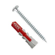 fischer Duopower Dübel 8x40 S PH mit Linsenkopfschrauben 50 Stück