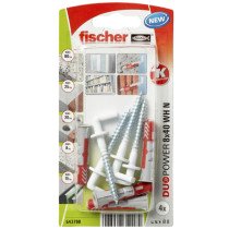 fischer Duopower Dübel 8x40mm mit nylon Winkelhaken 5,5x58mm 4 Stück