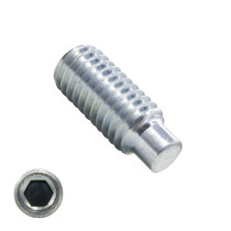 Gewindestifte M3 x 8mm verzinkt Din915 / ISO4028 Zapfen 200 Stück