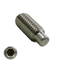 Gewindestifte M5 x 8mm Edelstahl A2 Din915 / ISO4028 Zapfen 200 Stück