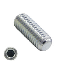 Gewindestifte M8 x 8mm verzinkt DIN913 / ISO4026 Kegelkuppe 200 Stück