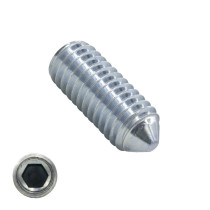 Gewindestifte M8 x 8mm verzinkt Din914 / ISO4027 Spitze 200 Stück