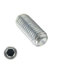 Gewindestifte M3 x 10mm verzinkt Din916 / ISO4029 Ringschneide 200 Stück