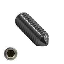 Gewindestifte M5 x 20m Edelstahl A2 Din914 / ISO4027 Spitze 200 Stück