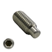 Gewindestifte M5 x 8mm Edelstahl A2 Din915 / ISO4028 Zapfen 200 Stück