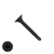Grabber Schnellbauschrauben 3,5x25mm phosphatiert mit Bohrspitze Feingewinde mit PH2 1000 Stück