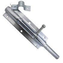Grendelriegel schwer 175 x 54 mm zwart verzinkt 1 Stück