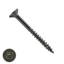 Holzbauschrauben 6x60/36mm Edelstahl C1 / 410 Senkkopf TORX-25 Teilgewinde mit Cut-Spitze 100 Stück