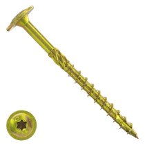 Holzbauschrauben 8x450/100mm gelb verzinkt Tellerkopf TORX 25 Stück