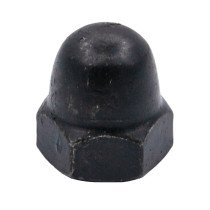 Hutmuttern M8 DIN1587 Schwarz gecoated 25 Stück