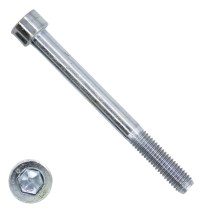 Inbusschrauben Zylinderkopf M10 x 80/80mm Vollgewinde verzinkt DIN912 25 Stück