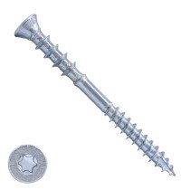 Justierschrauben 6x70mm (0-20mm) verzinkt Senkkopf mit Cut-Spitze TORX 200 Stück