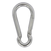 Karabinerhaken 10x100mm Edelstahl A4 1 Stück