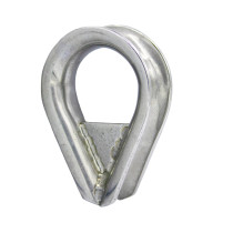 Kausche mit Steg 14mm Edelstahl A4 1 Stück