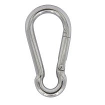 Karabinerhaken 8x80mm Edelstahl A4 1 Stück
