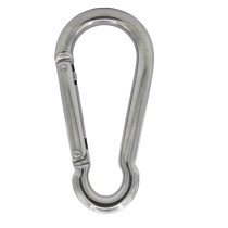 Karabinerhaken mit Spezialverschluß 10x100mm Edelstahl A4 1 Stück