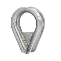 Kausche mit Steg 6mm Edelstahl A4 1 Stück