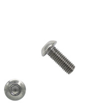 Linsensschrauben inbus M6 x 20mm Edelstahl A4 ISO7380-1 50 Stück