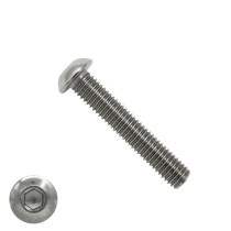 Linsensschrauben inbus M6 x 40mm Edelstahl A4 ISO7380-1 50 Stück