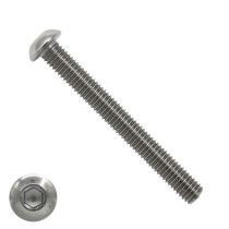 Linsensschrauben inbus M6 x 60mm Edelstahl A4 ISO7380-1 50 Stück