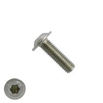 Linsenflanschschrauben M8 x 25mm  Edelstahl A2 TORX-40 ISO7380-2 50 Stück