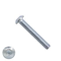 Linsenschrauben inbus M10 x 50mm verzinkt ISO7380-1 25 Stück