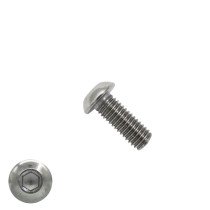 Linsenschrauben inbus M4 x 8mm Edelstahl A2 ISO7380-1 100 Stück