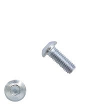 Linsenschrauben inbus M4 x 8mm verzinkt ISO7380-1 100 Stück