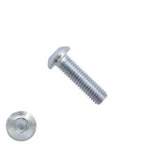 Linsenschrauben inbus M6 x 25mm verzinkt ISO7380-1 100 Stück
