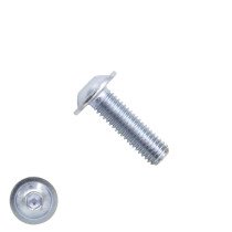Linsenschrauben inbus mit Kragen M8 x 30mm verzinkt ISO7380-2 50 Stück