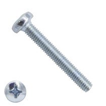Linsenschrauben mit Kreuzschlitz M4 x 60mm DIN7985 verzinkt philips 200 Stück