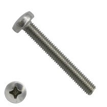 Linsenschrauben mit Kreuzschlitz M6 x 60mm DIN7985 Edelstahl A2 philips 200 Stück