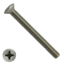 Linsensenkschauben mit Kreuzschlitz M6 x 100mm DIN966 Edelstahl A2 philips 200 Stück