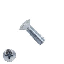 Linsensenkschauben mit Kreuzschlitz M6 x 30mm DIN966 verzinkt philips 200 Stück