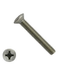 Linsensenkschauben mit Kreuzschlitz M6 x 50mm DIN966 Edelstahl A2 philips 200 Stück