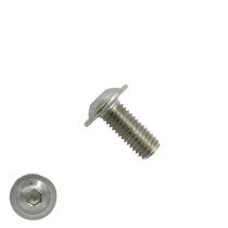 Linsensflanschschrauben inbus M6 x 16mm Edelstahl A2 ISO7380-2 100 Stück