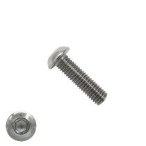 Linsensschrauben inbus M8 x 25mm Edelstahl A4 ISO7380-1 50 Stück