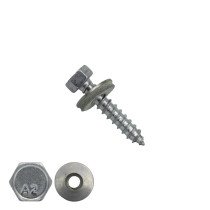 Montageschrauben Edelstahl A2 6,5x19mm mit Dichtungsring 16mm 500 stück