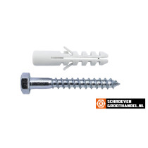 Nylon Dübel mit Schlüsselschrauben 8mm 6 Stück