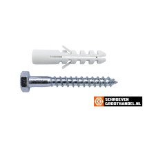 Nylon Dübel mit Schlüsselschrauben 8mm 6 Stück