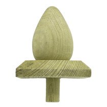 Pfostenkappe Birne  80x80mm Holz 1 Stück