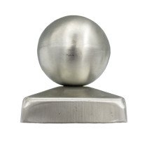 Pfostenkappe mit Kugel 71x71mm Edelstahl A2 1 Stück