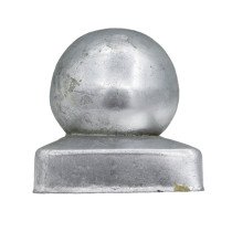Pfostenkappe mit Kugel 71x71mm feuerverzinkt 1 Stück
