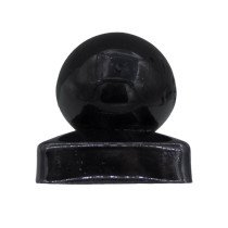 Pfostenkappe mit Kugel 71x71mm Schwarz verzinkt 1 Stück