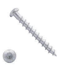 Porenbetonschrauben 8x65mm AR-Coating Silber Zylinderkopf 100 Stück