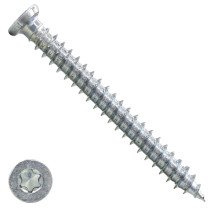 Rahmenschrauben 7,5x212mm verzinkt Senkkopf TORX 100 Stück