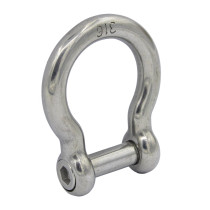 Rundschäkel gescheift mit inbus 6mm Edelstahl A4 1 Stück