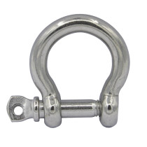 Rundschäkel geschweift 6mm Edelstahl A4 1 Stück