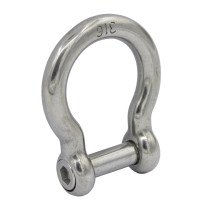 Rundschäkel gescheift mit inbus 8mm Edelstahl A4 1 Stück