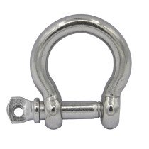 Rundschäkel geschweift 4mm Edelstahl A4 1 Stück